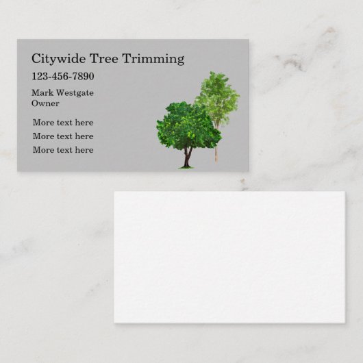 Baanmaak en service  visitekaartje (Voorkant / Achterkant)