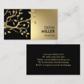 Baantak - pastelgoud visitekaartje (Voorkant / Achterkant)