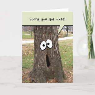 Baanverlies Aanmoediging Funny Tree Wenskaart Kaart