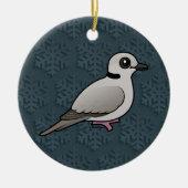 Baarbare ringhalsdove keramisch ornament (Voorkant)