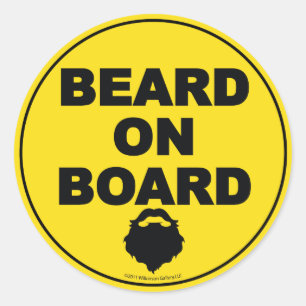Baard aan boord Sticker
