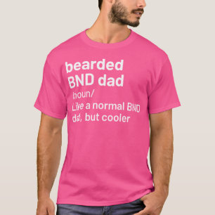 Baard Bass Drum Dad DNB Graphic Retro De T-shirt