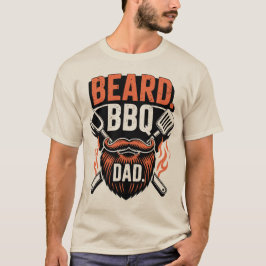 Baard BBQ Vader Grappig Vaderdag Shirt