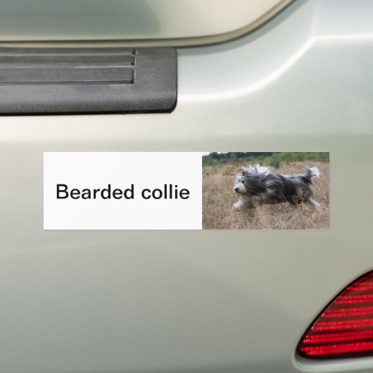 baard bumpersticker (Op auto)