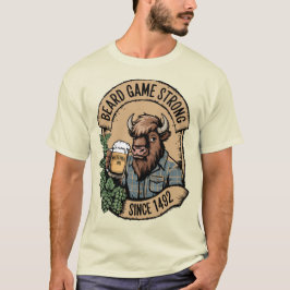 Baard Game Sterk Wilderness Bison IPA Design T-shirt