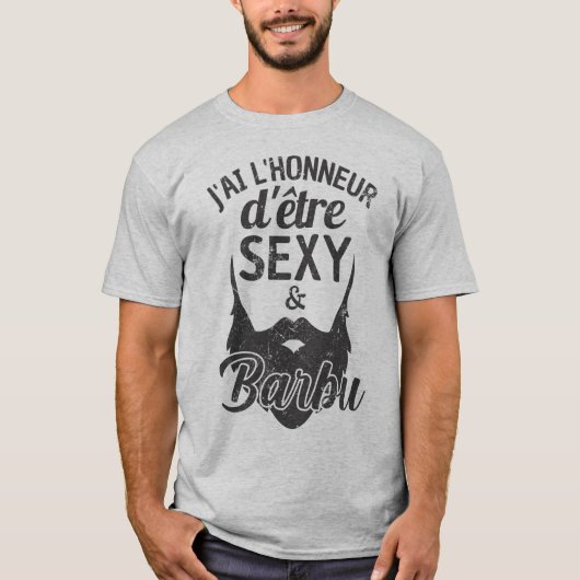 Baard Humor II T-shirt (Voorkant)