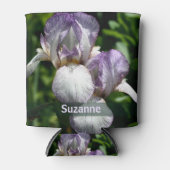 Baard Iris Bloemen Gepersonaliseerd Blikjeskoeler (Voorkant)