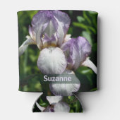Baard Iris Bloemen Gepersonaliseerd Blikjeskoeler (Achterkant)