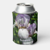 Baard Iris Bloemen Gepersonaliseerd Blikjeskoeler (Blikje Achterkant)