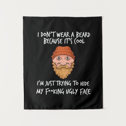 Baard Is Cool Wandkleed (Voorkant)