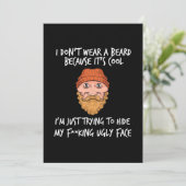 Baard Is Het Cool Kaart (Staand voorkant)