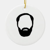 baard keramisch ornament (Voorkant)