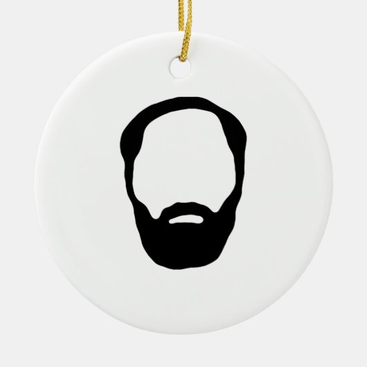baard keramisch ornament (Voorkant)