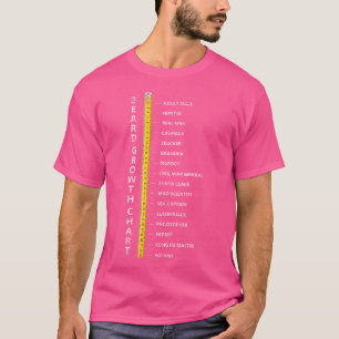 Baard Lengte Groei Grafiek Liniaal Hoe Lang Is Je T-shirt