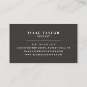 Baard Logo, Mannen Visitekaartje (Achterkant)