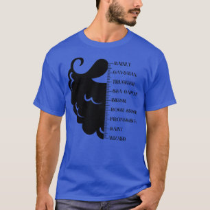 Baard Meetkaart Baard Liniaal Baard Groei C T-shirt