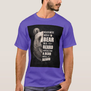  baard nooit met een Beer of een baard EE T-shirt