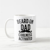 Baard op papa koelte geactiveerd koffiemok (Links)