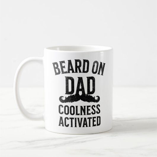 Baard op papa koelte geactiveerd koffiemok (Links)