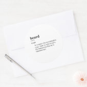 BAARD RONDE STICKER (Envelop)