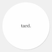 baard. ronde sticker (Voorkant)