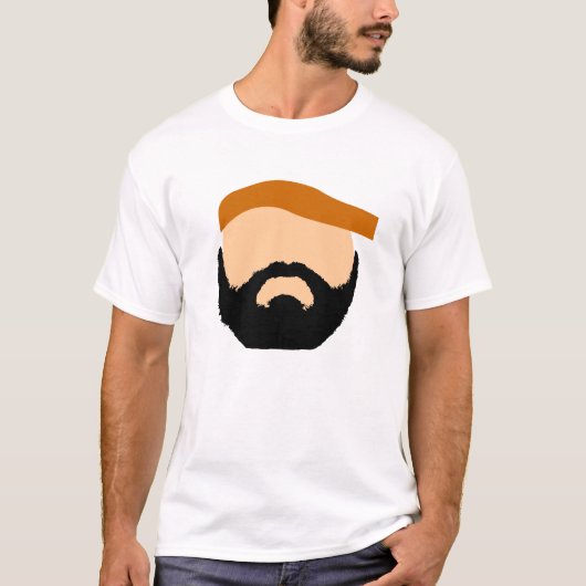baard t-shirt (Voorkant)