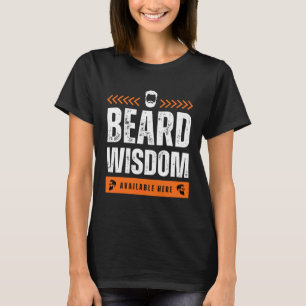Baard Wijsheid Beschikbaar Hier Baard voor Bearded T-shirt