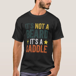 Baard Zadel Cowboy Rodeo Land Westers Paardrijden T-shirt