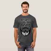 Baardachtige respek t-shirt (Voorkant volledig)