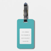 Baardagaam Hagedis Bagage Label (Achterkant verticaal)