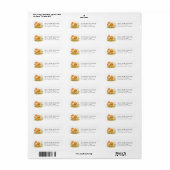 Baardagaam Hagedis Retouradreslabels Etiket (Full Sheet)