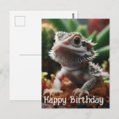 Baardagaam in de Mosstuin Gefeliciteerd Briefkaart (Voorkant / Achterkant)
