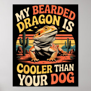 Baardagaam Koeler Reptiel Dier Baardagame Baard Poster