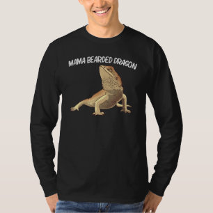 Baardagaam Voor Vrouwen Moeder Hagedis Herpetologi T-shirt