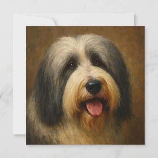 Baardcollie Bedankkaart (Voorkant)