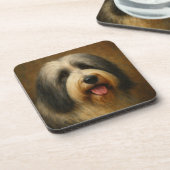 Baardcollie Bier Onderzetter (Linkerzijde)