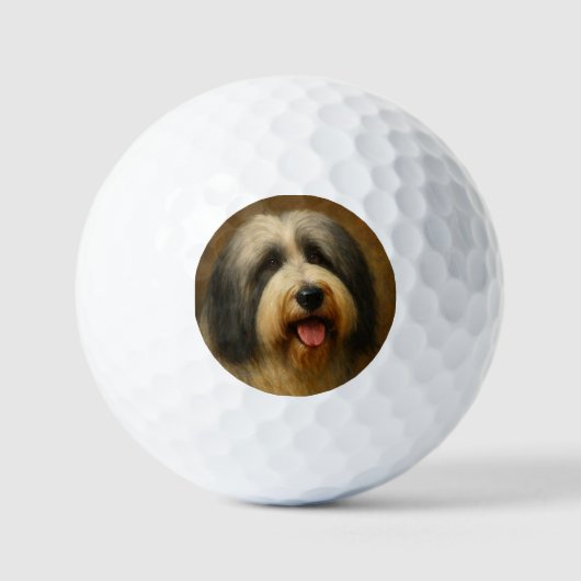 Baardcollie Golfballen (Voorkant)