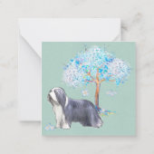 Baardcollie Notitiekaartje (Achterkant)