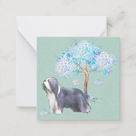 Baardcollie Notitiekaartje