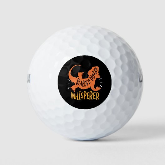 Baarddraagfluisteraar leuk golfballen (Voorkant)