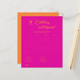 Baardejaarscattergories! Birthday Party Game