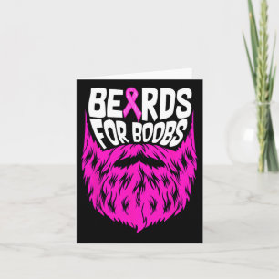 Baarden voor borstkanker Awareness Support Kaart