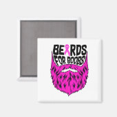 Baarden voor borstkanker Awareness Support Magneet (Voorkant / Achterkant)