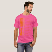 Baardgroei Maat Chart Mannen Gezichtsbeharing Grap T-shirt (Voorkant volledig)