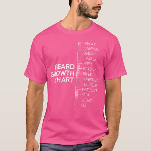 Baardgroeimeter T-shirt (Voorkant)