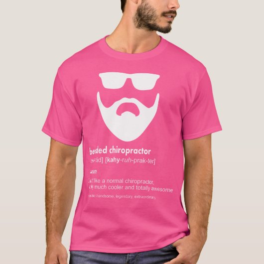 Baardige Chiropractor Baardgrap Chiropractor T-shirt (Voorkant)