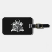 Baardige Vikingkrijger Bagagelabel (Voorkant horizontaal)