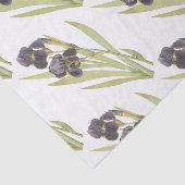 Baardiris Bloem Patroon Tissuepapier (Detail)