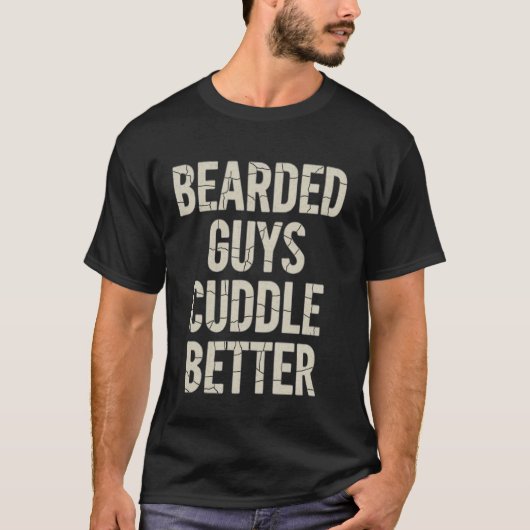 baardjongens knuffelen beter t-shirt (Voorkant)