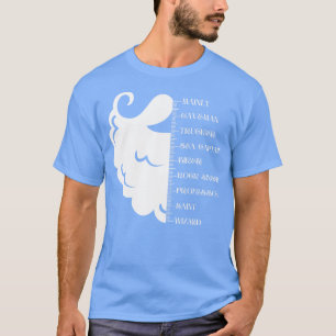 Baardlengte groeien en groeikaart index grappige g t-shirt